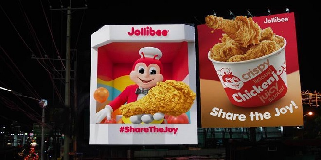 Jollibee Celebrates 45th Anniversary with a Joyful 3D Billboard Display_1