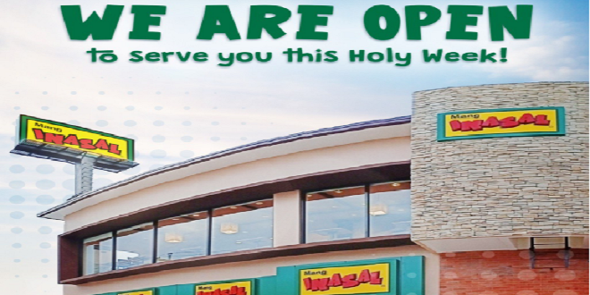 Mang Inasal Remains Open to Serve During Holy Week