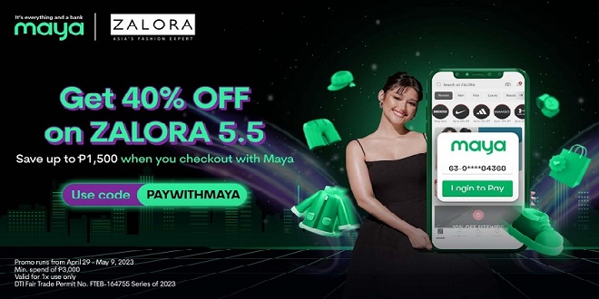 Shop at Zalora this 5.5 sale and checkout with Maya