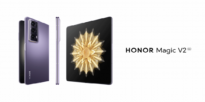 Unveiling the HONOR Magic V2 World's Thinnest and Lightest Flagship Foldable Takes Center Stage