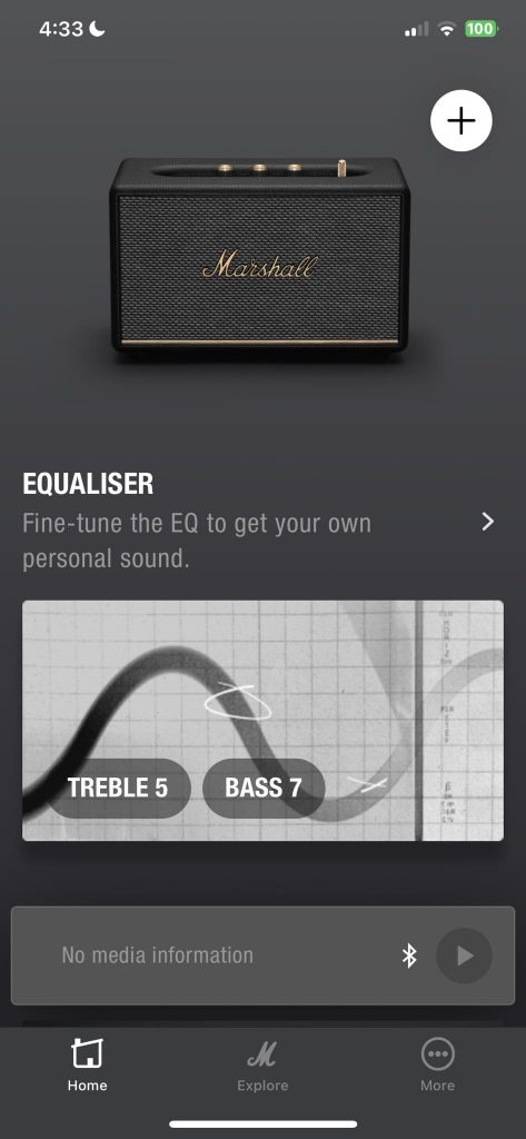 Marshall Equalizer Screenshot