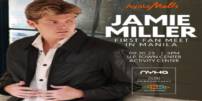 Jamie Miller's Inaugural Solo Fan Meet Comes to Manila, Philippines