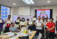 PRC First Aid Training together with employees of UnaCash