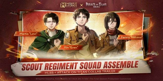 Gather, Scout Regiments! Mobile Legends Bang Bang x Attack on Titan Collaboration Unveiled!