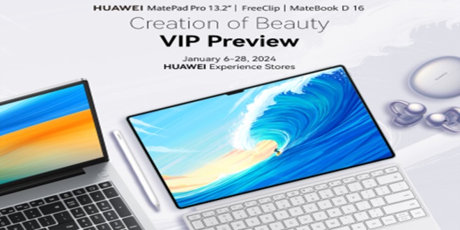 Unveiling Innovation Huawei's MatePad Pro, MateBook D 16, FreeClip Redefine Portability and Creative Excellence