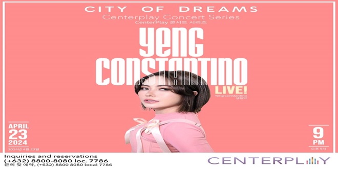 2 OPM Pop Rock Royalty Yeng Constantino Live at CenterPlay City of Dreams Manila