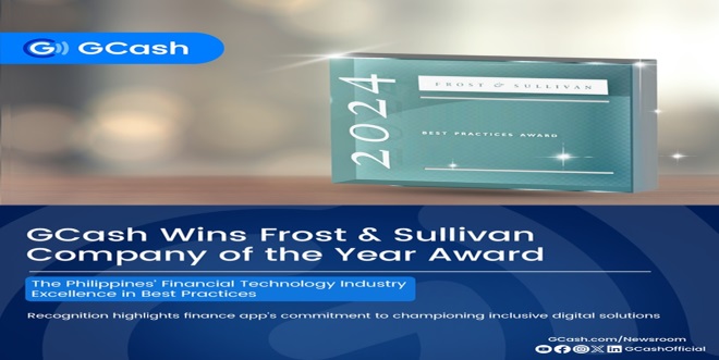 Gcash_GCash wins Frost & Sullivan Company of the year award