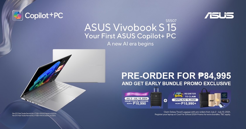 Reserve Your ASUS Vivobook S 15 Copilot+ PC Now in the Philippines