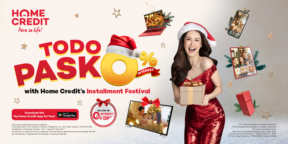 Itodo ang Holiday Shopping with Home Credit’s Todo Pasko Deals