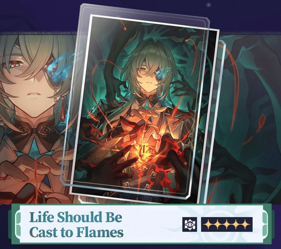 Life Should Be Cast to Flames Light Cone