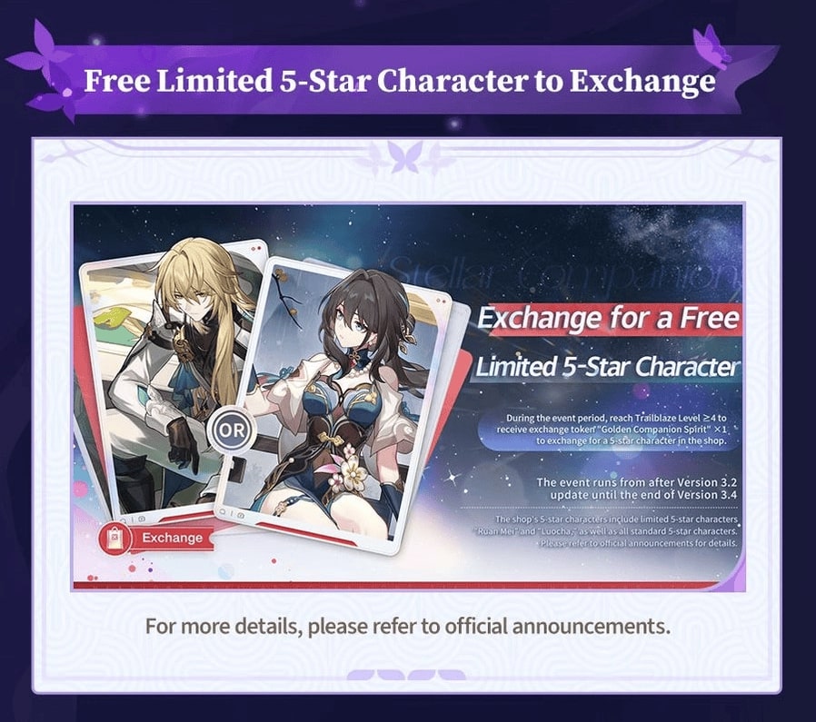 Honkai: Star Rail Claim Free Limited 5 Star