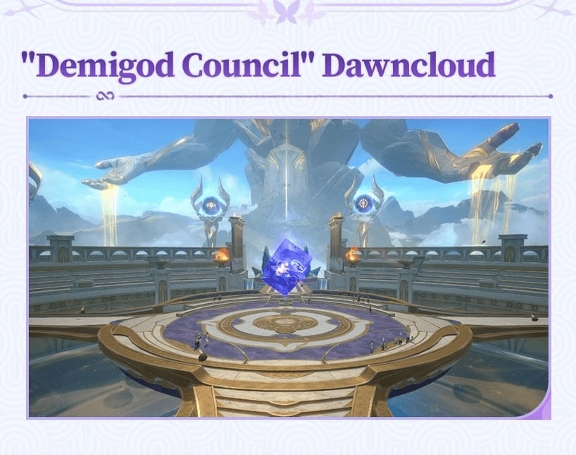 "Demigod Council" Dawncloud Area