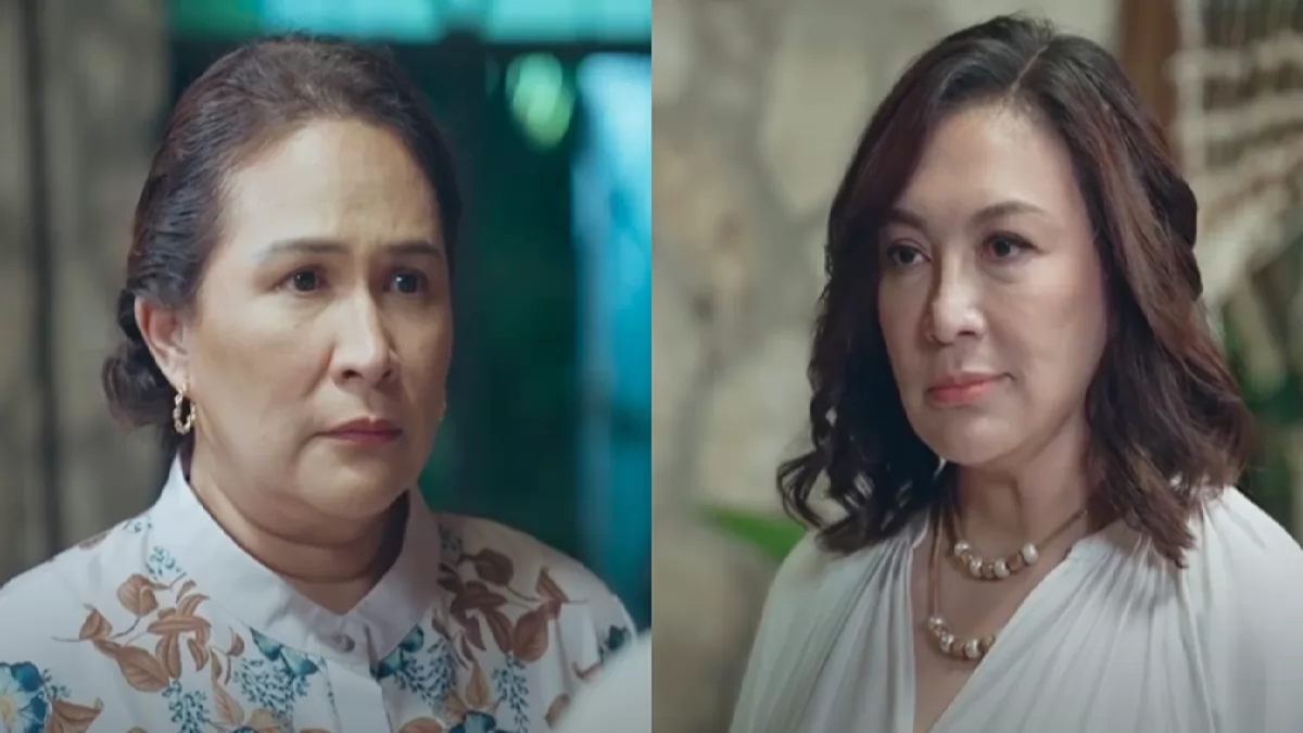 Helena (Janice De Belen) and Miranda (Sharon Cuneta) confront one another in Saving Grace 2 Helena (Janice De Belen) and Miranda (Sharon Cuneta) confront one another in Saving Grace 2