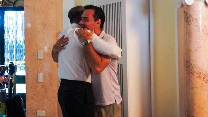 1 QUEZON TJ Trinidad hugs Jericho Rosales 1 QUEZON TJ Trinidad hugs Jericho Rosales
