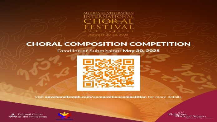 AOVICF 2025 Choral Composition Competition