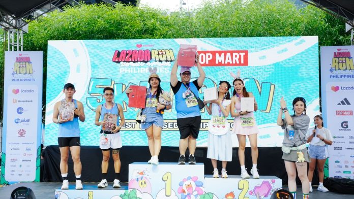 Best-Dressed winners of the Lazada x POP MART 5KM run