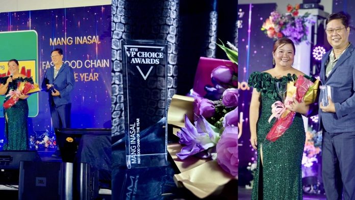 Mang Inasal wins Fast Food Chain of the Year at 6th VP Choice Awards