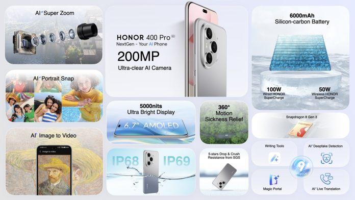 HONOR 400 Pro 5G - Specs