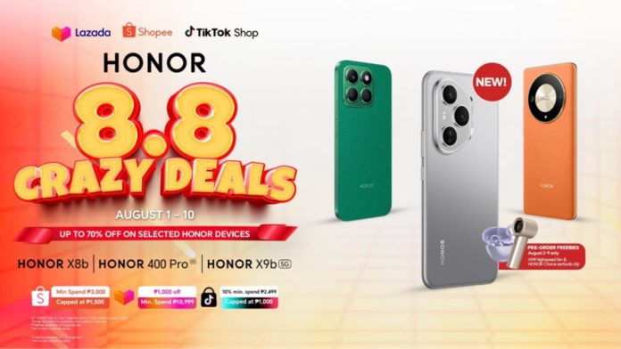 HONOR 8.8 CRAZY DEALS Get Up to 70% OFF Flagship-Level Devices