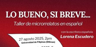 Spanish Writer Lorena Escudero to Lead Microfiction Workshops in PH ad Short Fiction Workshop