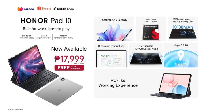 HONOR PAD 10 Now Available All Specs PR