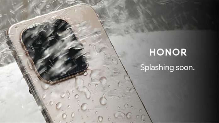 Splashing Soon HONOR Teases All-Angle Water-Resistant Smartphone