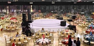 Stress-Free Holidays: Book Your Event Early at PHC Event Spaces The Grand Atrium dressed up for a huge corporate event