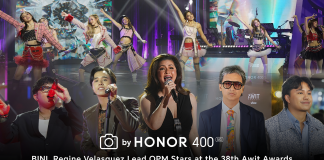 Captured by HONOR 400 5G: BINI, Regine Velasquez Lead OPM Stars at the 38th Awit Awards