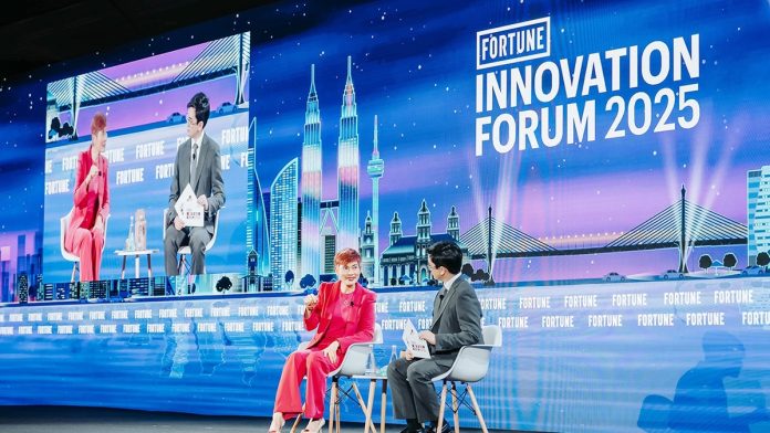 Dr. Malina Ngai, takes the stage at the Fortune Innovation Forum 2025 in Kuala Lumpur to share the science and strategy behind AS Watson's 185-year journey of legacy._3 Dr. Malina Ngai, takes the stage at the Fortune Innovation Forum 2025 in Kuala Lumpur to share the science and strategy behind AS Watson's 185-year journey of legacy._3