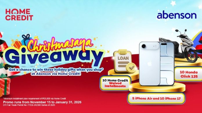 Home Credit & Abenson Launch 'Christmasaya Giveaway'