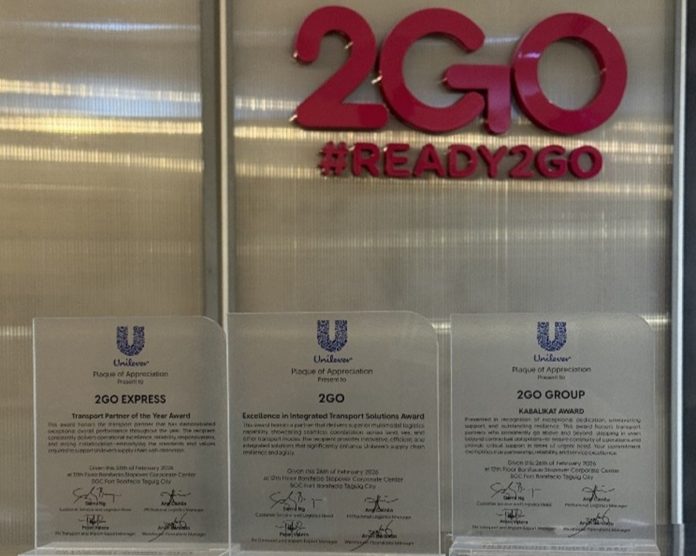 2GO Group Wins Big at Unilever Philippines Transport Awards