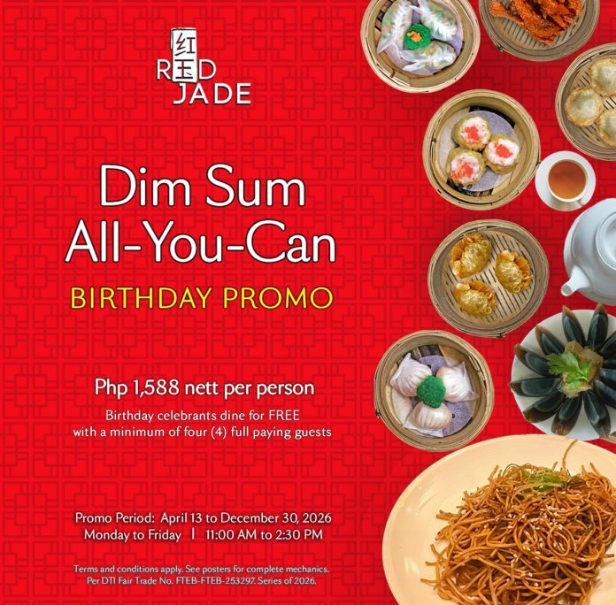 Adding a celebratory touch, birthday celebrants can avail Dim Sum All-You-Can for free when accompanied by four full-paying guests