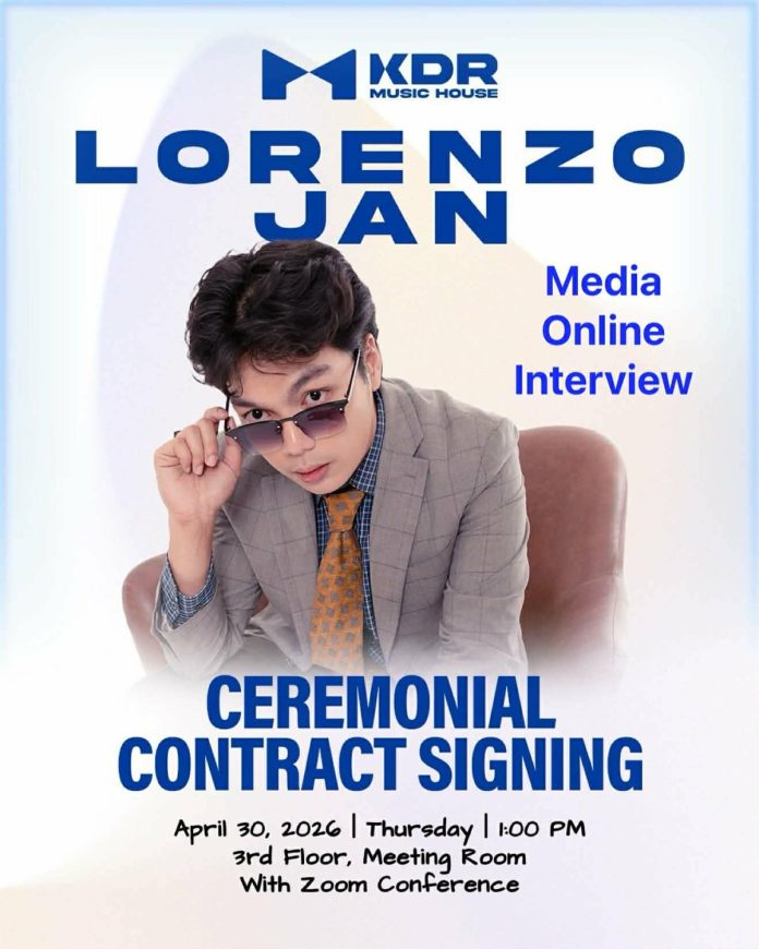 KDR Music House Signs Lorenzo Jan A Fresh Voice in Alt-Pop