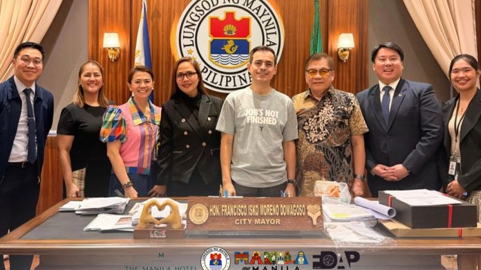 The Manila Hotel led by President Atty. Joey Lina paid a courtesy call on Manila City Mayor Isko Moreno Domagoso (1)