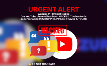 URGENT ALERT: Wazzup PH YouTube Channel Hacked, Impersonation of Wazzup Philippines Travel & Tours Reported