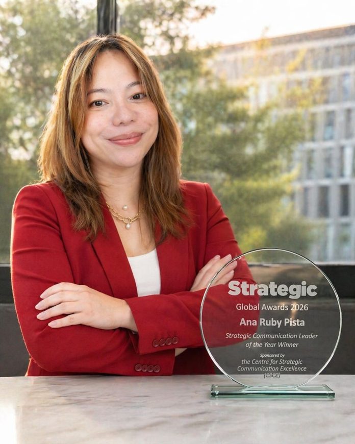 Ana Ruby Pista - Global Strategic Communication Award in Brussels