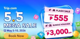 Trip.com PH 5.5: The Mega Sale Your Travel Budget Needs Go Further for Less with Trip.com’s PH 5.5 Mega Sale this May!