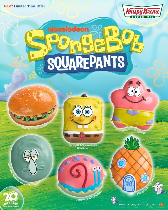 Krispy Kreme brings the beloved residents of Bikini Bottom straight to your taste buds with the launch of their NEW! SpongeBob Doughnut Collection Krispy Kreme brings the beloved residents of Bikini Bottom straight to your taste buds with the launch of their NEW! SpongeBob Doughnut Collection