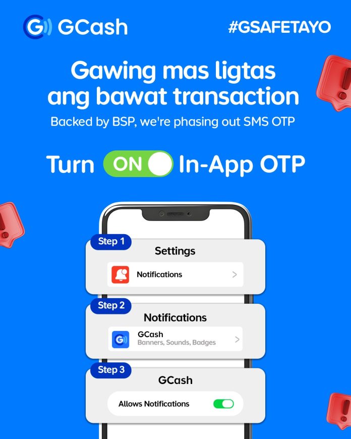 GCash_GCash rolls out in-app OTPs via push notifications to combat phishing scams, fraud this June 2026_photo
