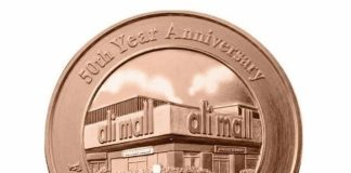 Ali Mall 50th Anniversary commemorative coin