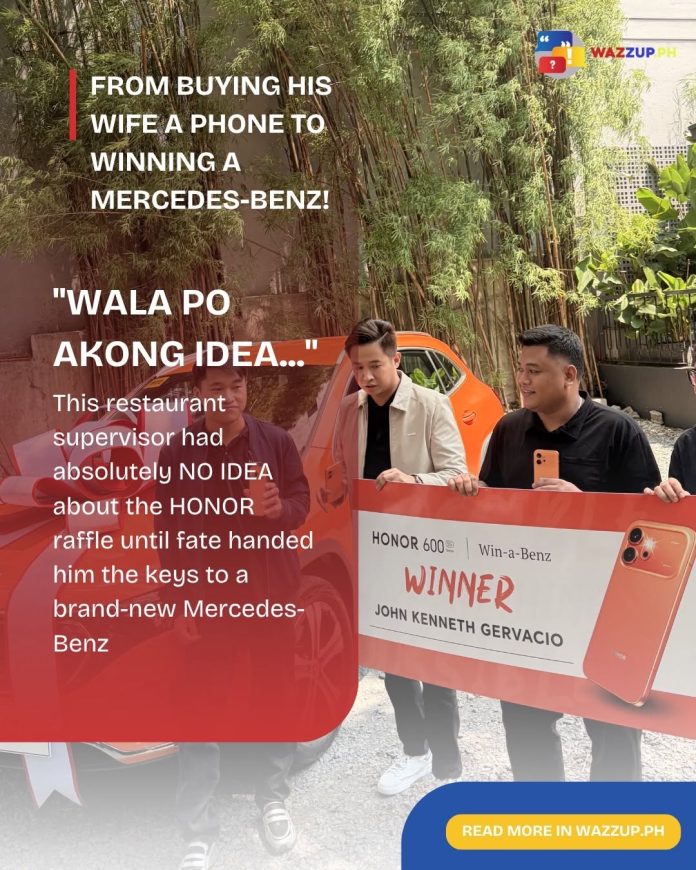 HONOR Win-A-Benz Promo Restaurant Supervisor Wins Luxury EV
