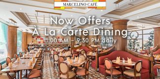 Marcelino Cafe now offers a la carte dining from 11 am to 930 pm