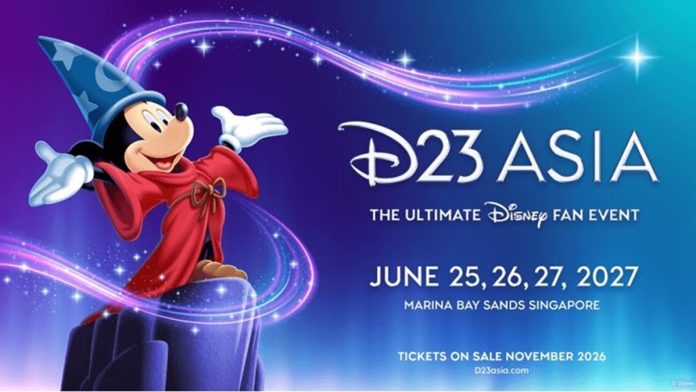 Disney Announces First-Ever D23 Asia Event in Singapore for 2027