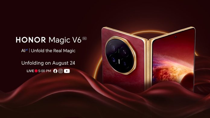 Main KV - The Real Magic Is About to Unfold HONOR Magic V6 Takes the Spotlight on August 24 Main KV - The Real Magic Is About to Unfold HONOR Magic V6 Takes the Spotlight on August 24