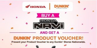 Ride Home a Honda NAVi and Score Free Dunkin' Treats!