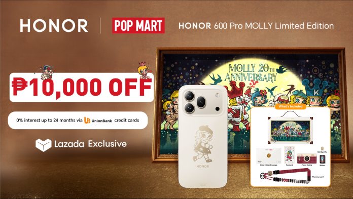 Lazada Exclusive HONOR 600 Pro MOLLY Edition Debuts for Php 49,999