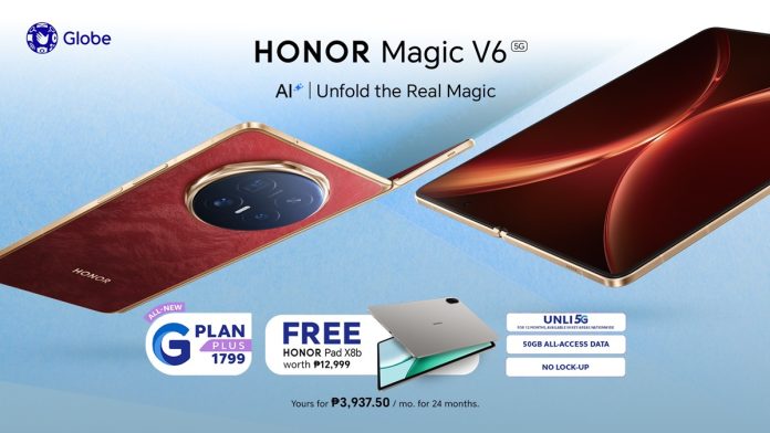 Main KV - HONOR Magic V6—Available First at Globe Stores Nationwide