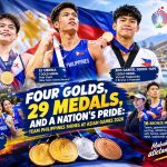 FOUR GOLDS, 29 MEDALS, AND A NATION’S PRIDE: TEAM PHILIPPINES SHINES AT ASIAN GAMES 2026