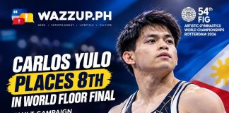 Carlos Yulo finishes eighth in the floor exercise final at the 2026 World Championships in Rotterdam and shifts his focus to the vault final.