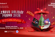 Lenovo Unveils Holiday Promotional Campaign Offering SM Gift Passes Up to ₱5,000